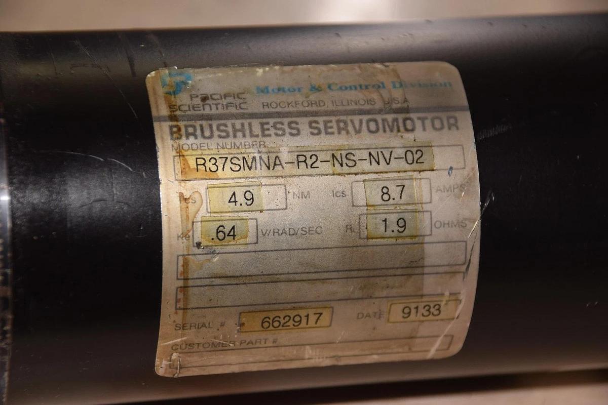 Used PACIFIC SCIENTIFIC R37SMNA-R2-NS-NV-02 8.7A 1.9Ohms BRUSHLESS SERVO MOTOR