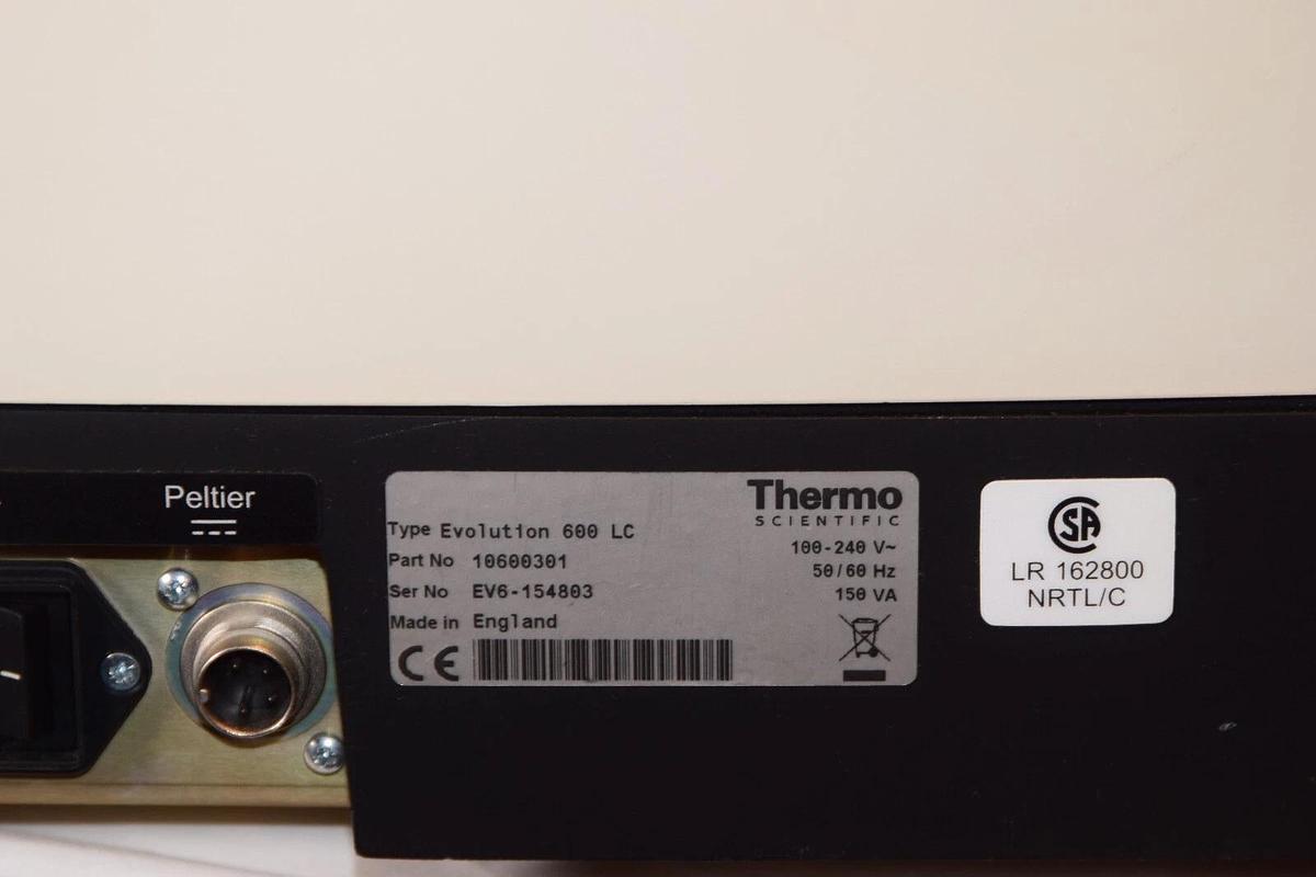 Used Thermo Scientific Evolution 600 LC 10600301  UV-Visible Spetrophotometer