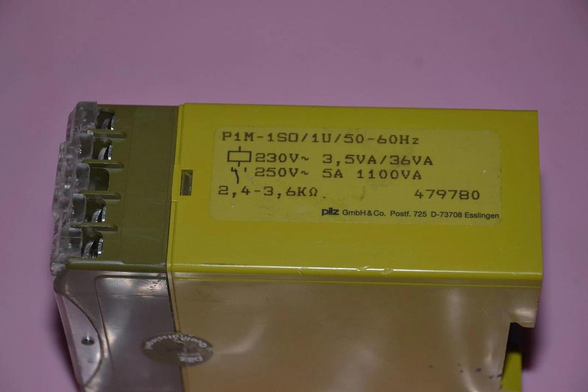 Used PILZ SAFETY RELAY P1M-1SO P1M1SO P1M 1SO P1M-1SO/1U/50-60HZ 230/250 V
