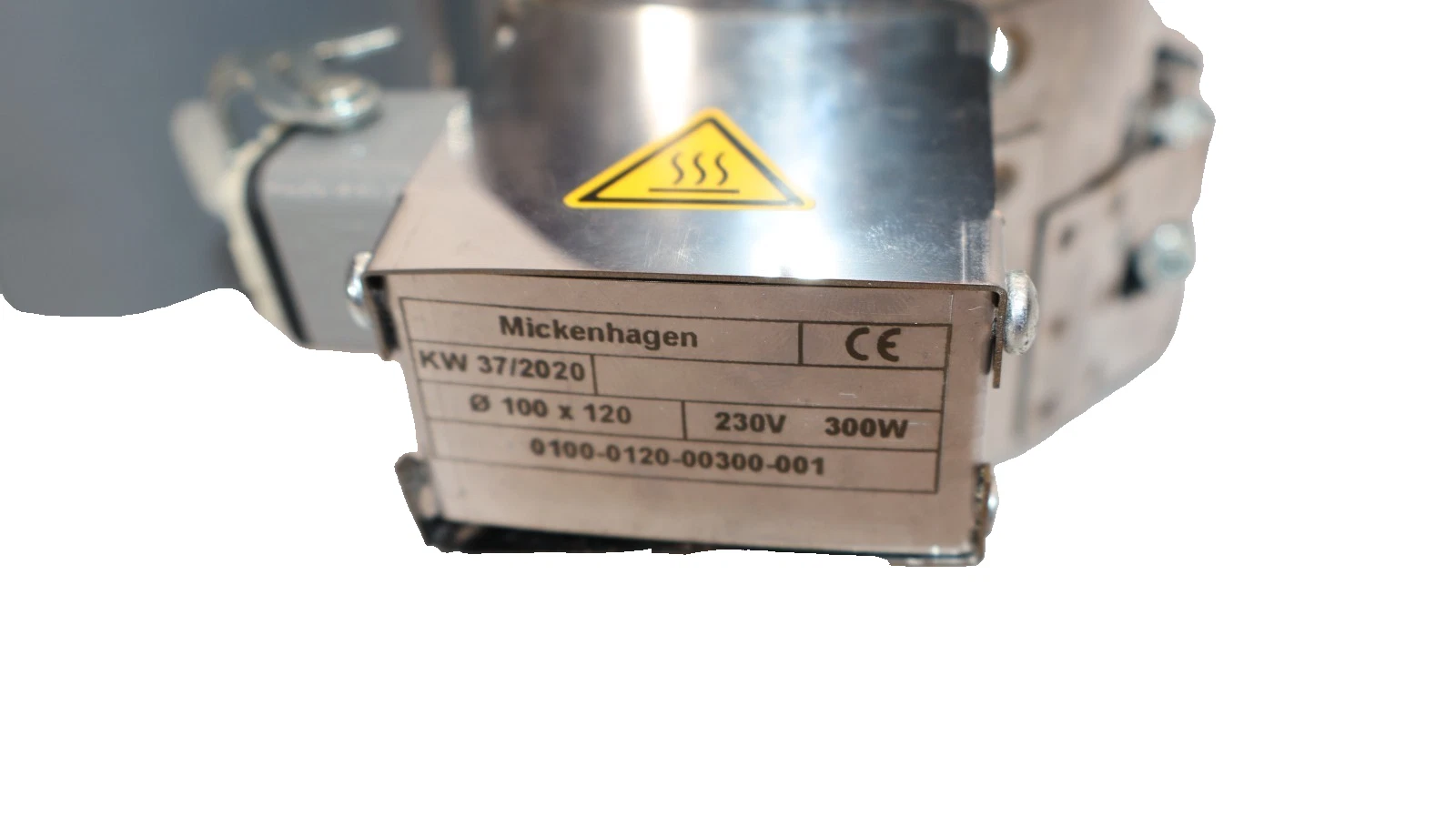 Mickenhagen Heating Element Ø100x120 0100-0120-00300-001 230V 300W Tape Gerb