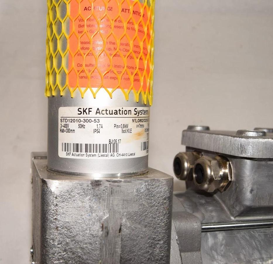 SKF Actuation System Actuator STD12010-300-53 300mm stroke 400v 3ph NEW