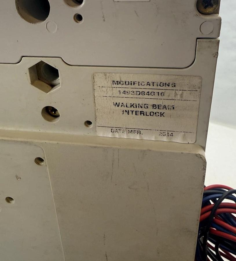 Used Cutler Hammer Molded Case Switch 4P HLD4600 4 pole HDL 600A 600 Amp W/ interlock