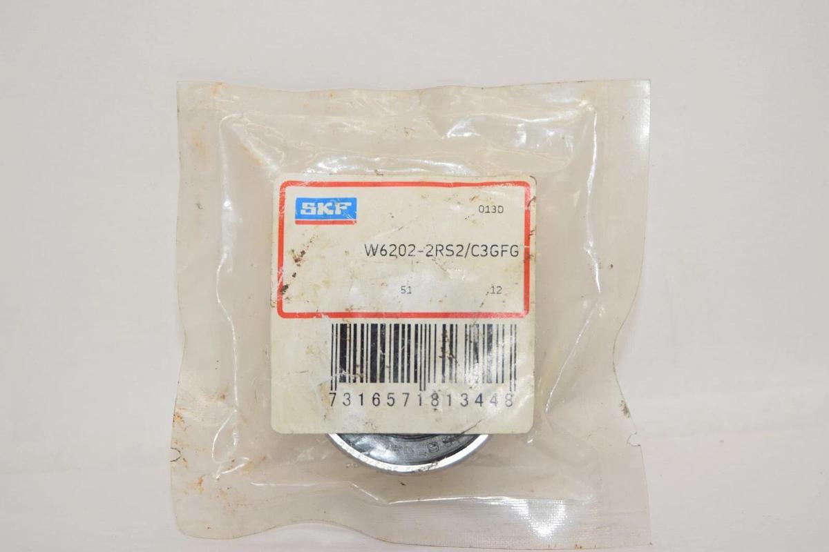 (NEW) SKF W6202-2RS2/C3GFG Deep Groove Ball Bearing