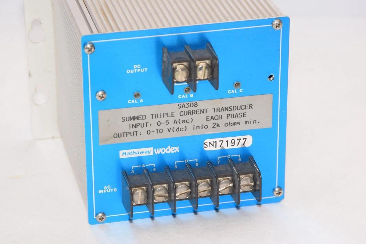 Used HATHAWAY WODEX SA308 05-A 0-0Vdc Transducer