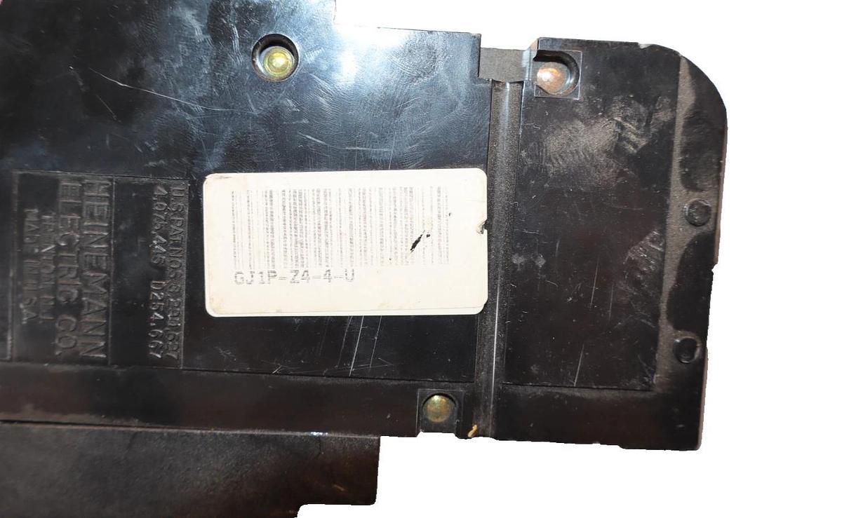 Used Heinemann 400A 400 Amp Circuit Breaker GJ1P-Z4-4-U 2P 2-Pole