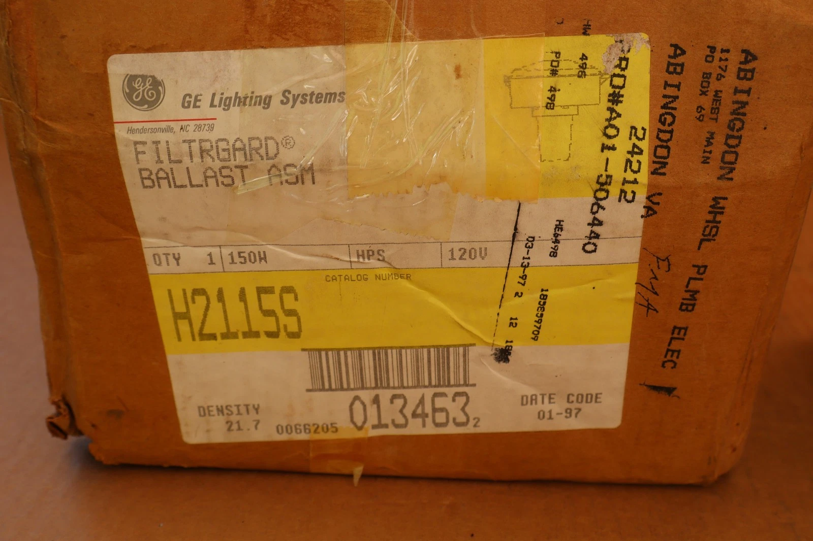 GE General Electric Filtrgard Ballast ASM H2115S 150W 120v (New)