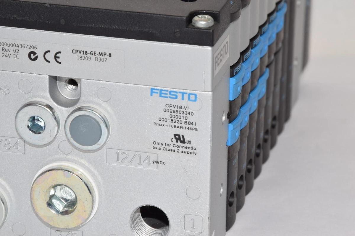 (NEW) FESTO CPV18-VI Valve Manifold With CPV18-GE-MP-8 Interface
