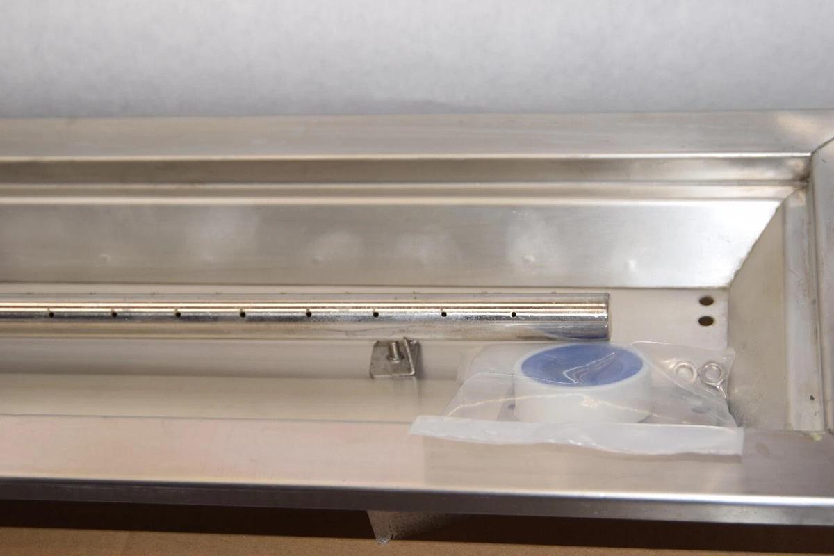 30" x 6" DG Rectangular Stainless Fire Pit Pan, Heavy-Duty Drop-In Pit Pan