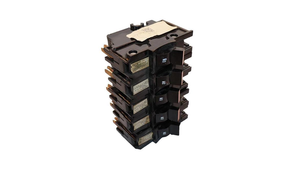 Used Federal Pacific 10 Amp 10A Single Pole Breaker NA110-U NA110U (Lot of 5)