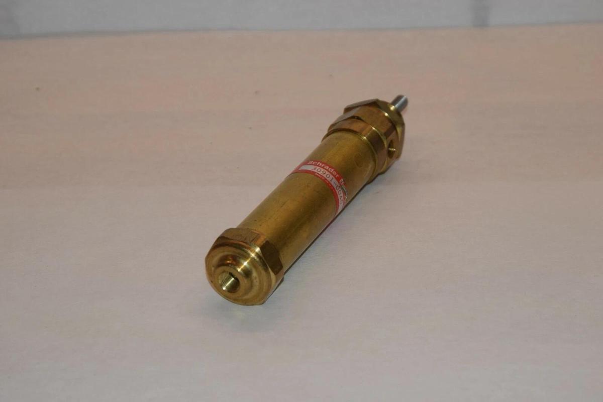 NEW SCHRADER BELLOWS 30901-0040 309010040 4" STROKE BRASS PNEUMATIC CYLINDER