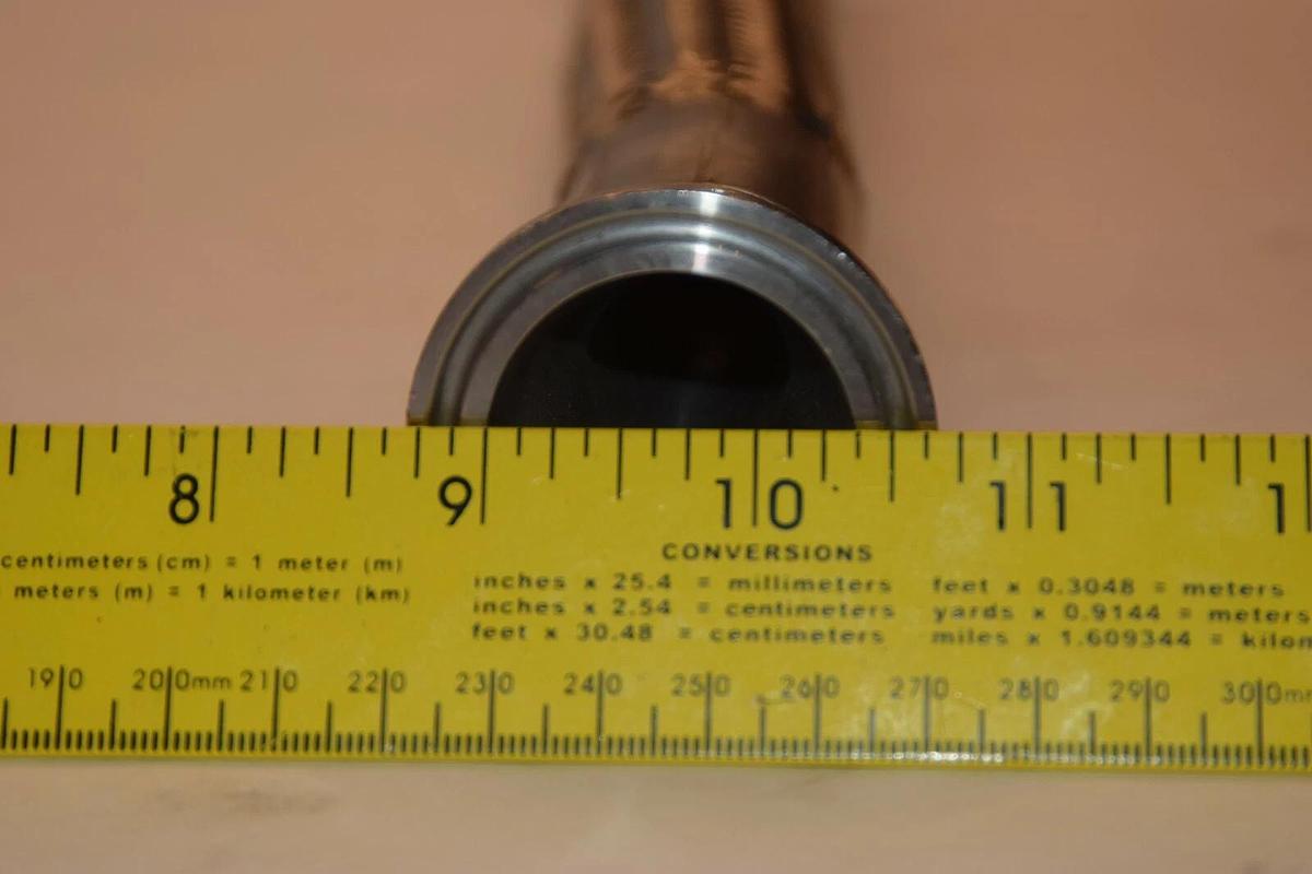 Used ISD MBC-16-SS 2D843 3/4" 12" SS Stainless steel BRAIDED Strain Flex HOSE