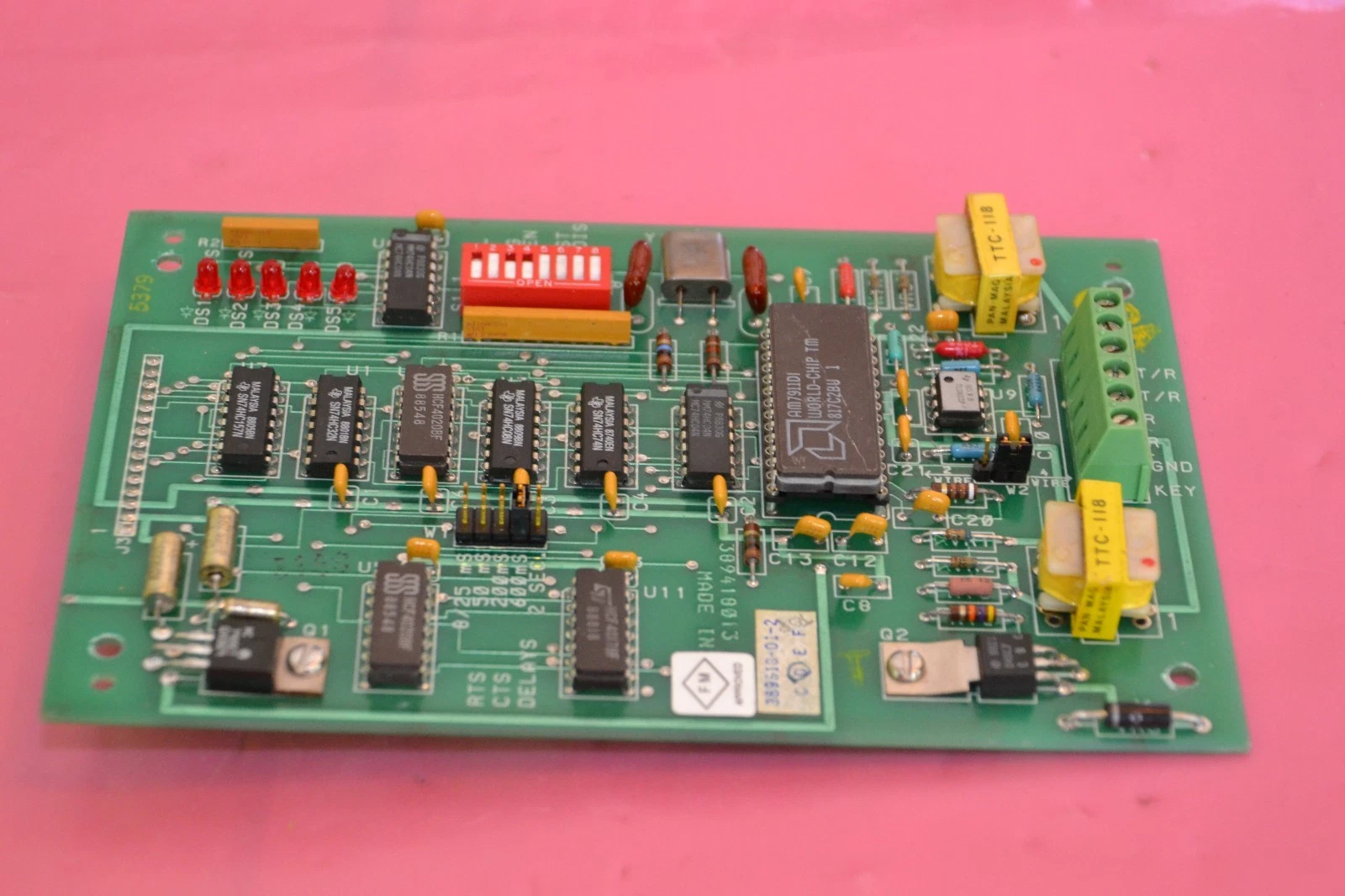 Used Bristol Babcock Circuit Board Card 389618-01-2 389618012 389618 Rev D