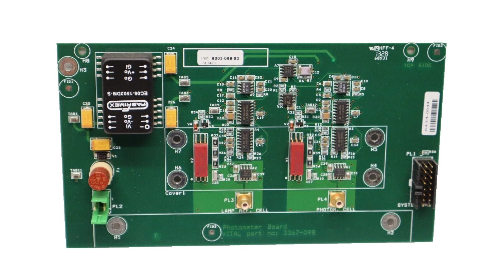 SIEMENS / VITAL SCIENTIFIC 6003-068-03 , 3367-098 Photometer Board / Card