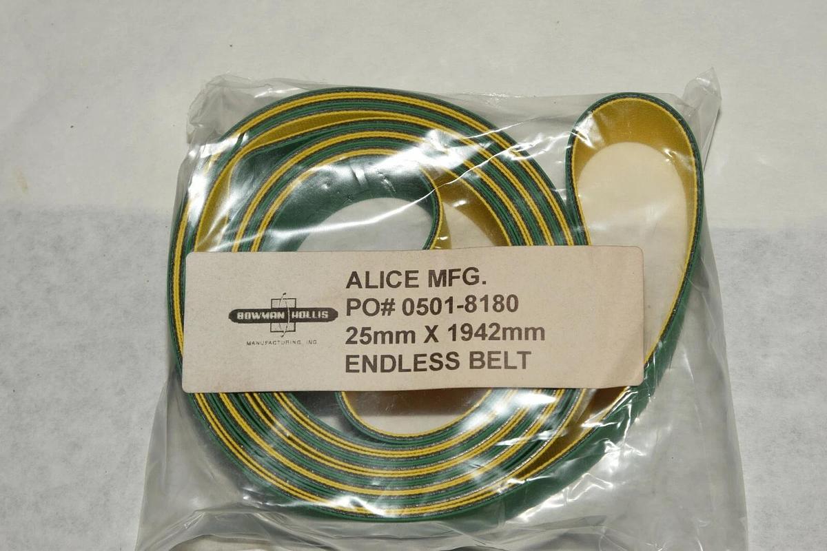 BOWMAN HOLLIS Endless Belt 0501-8180 05018180 25mm X 1942mm  (NEW)