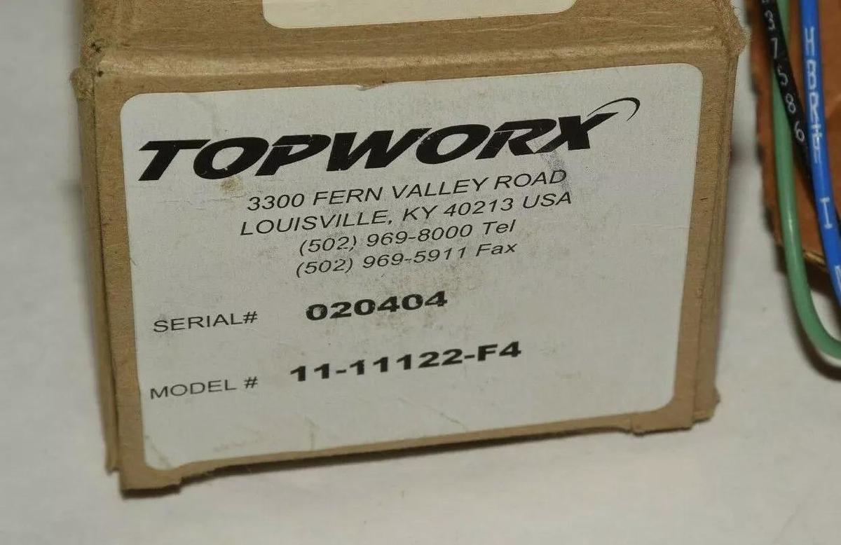 (NEW) GO SWITCH TOPWORX 11-11122-F4 1111122F4 Leverless Limit Switch