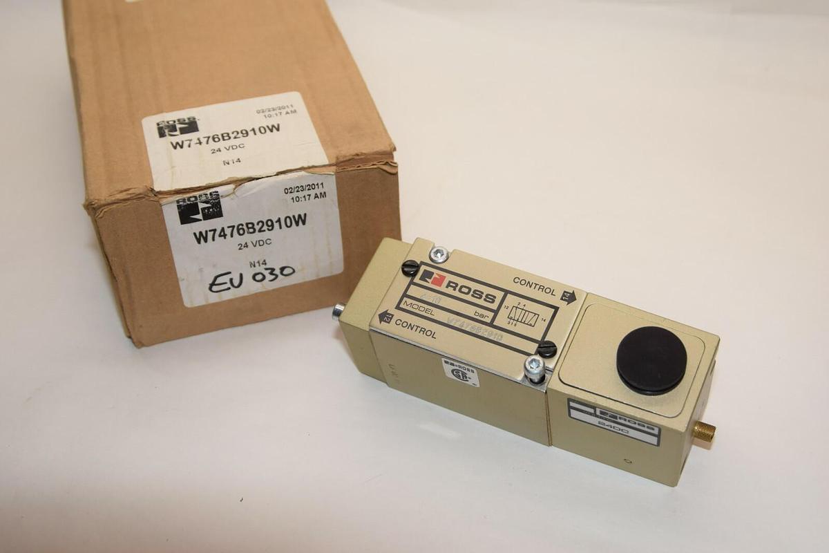 (NEW) ROSS CONTROLS W7476B2910W 24Vdc Valve
