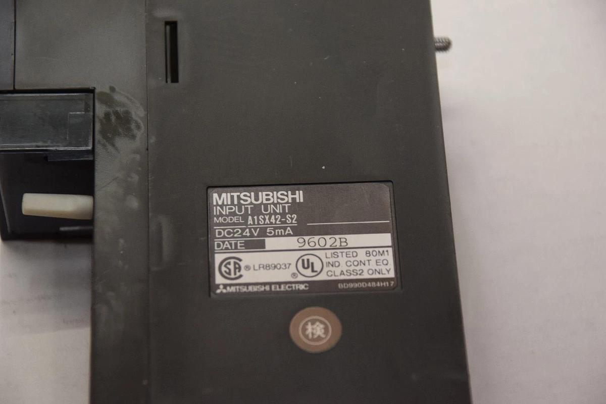 Used MITSUBISHI A1SX42-S2 5mA 24V INPUT MODULE CARD