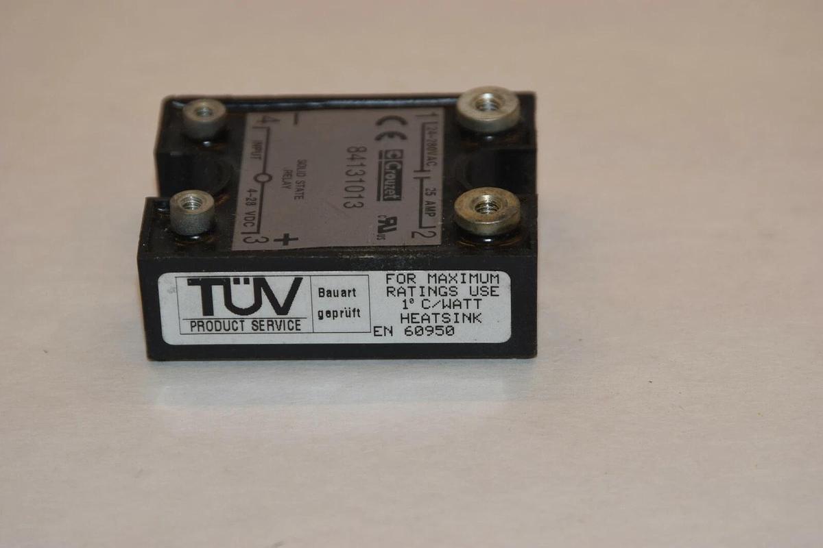 Used CROUZET 84131013 24-280VAC 25A SOLID STATE RELAY
