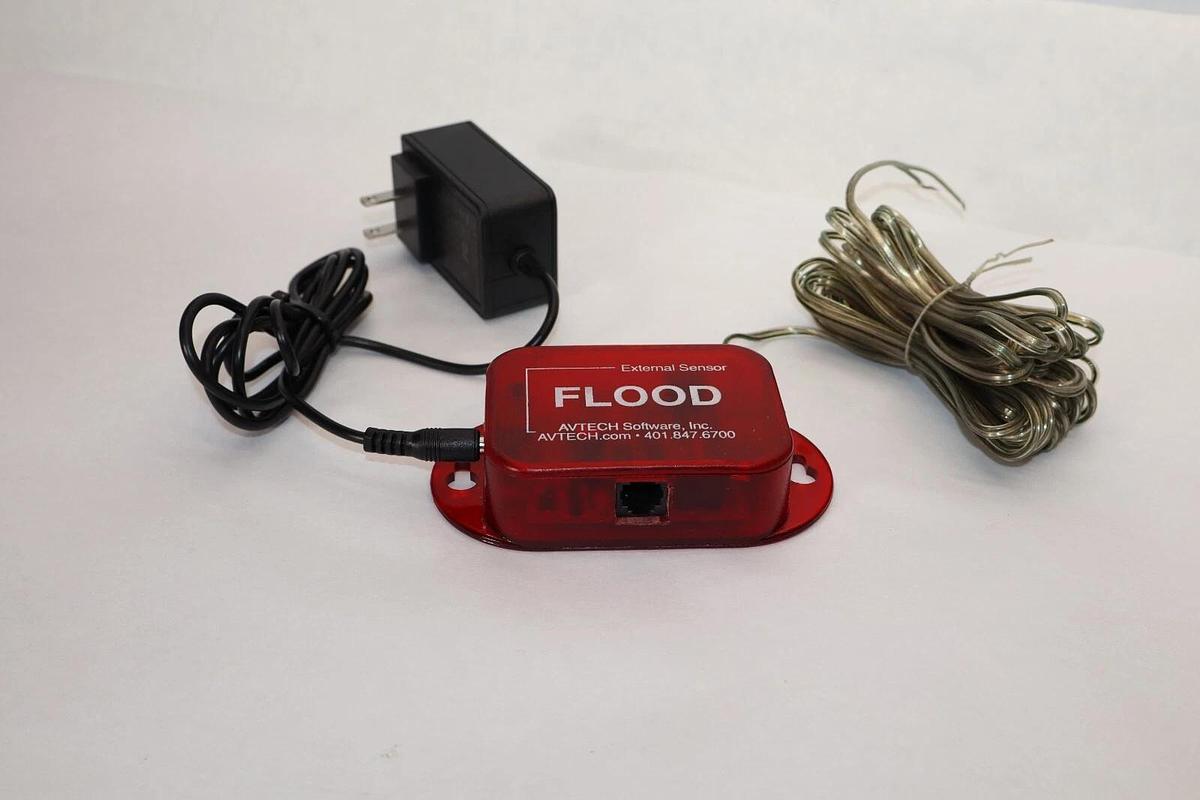 Used AVTECH SOFTEWARE INC. FLOOD External Sensor