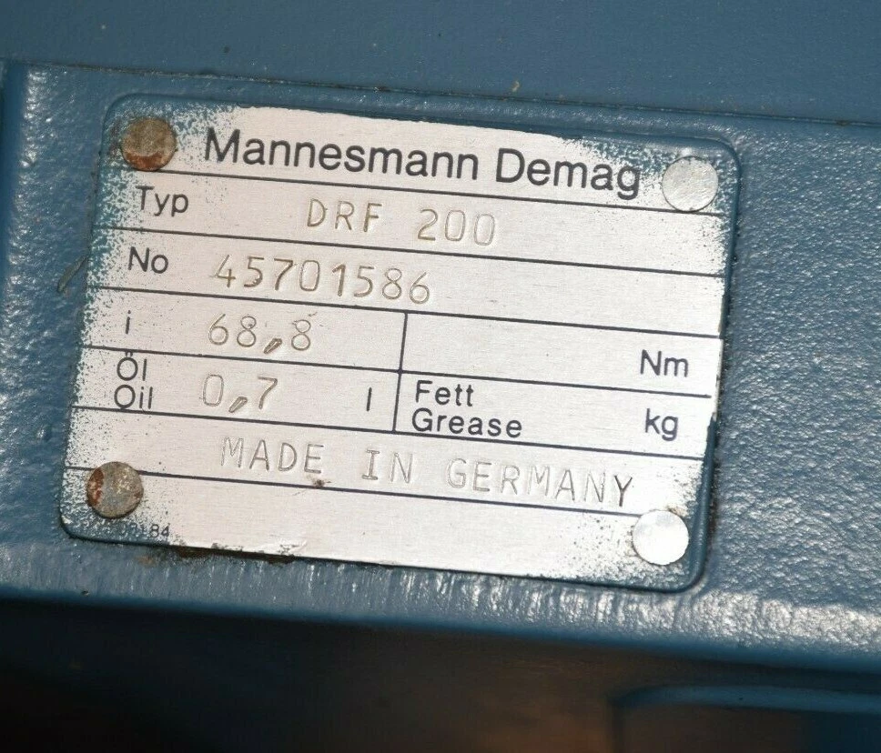 DeMag R4224 DRF-200 45701586 Friction Wheel Drive FG06 U2-H1-F1 45701586