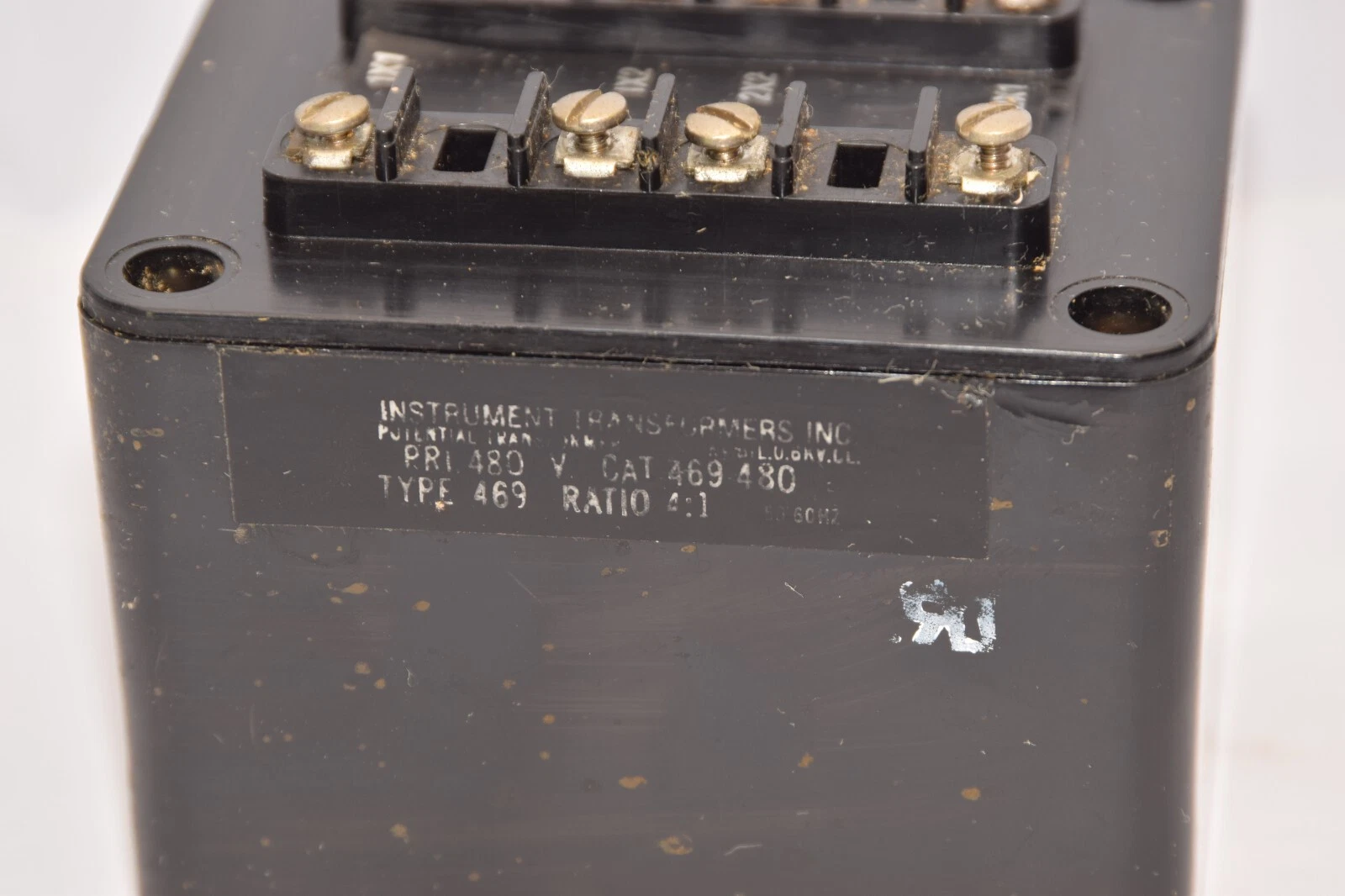Used INSTRUMENT TRANSFORMER 469480 469-480 Ratio 4:1 Pri: 480V Potential Transformer