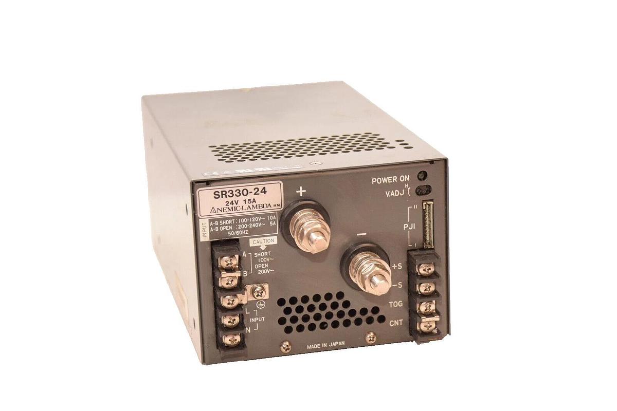 Used NEMIC LAMBDA SR330-24 , SR33024 24V 15A Power Supply