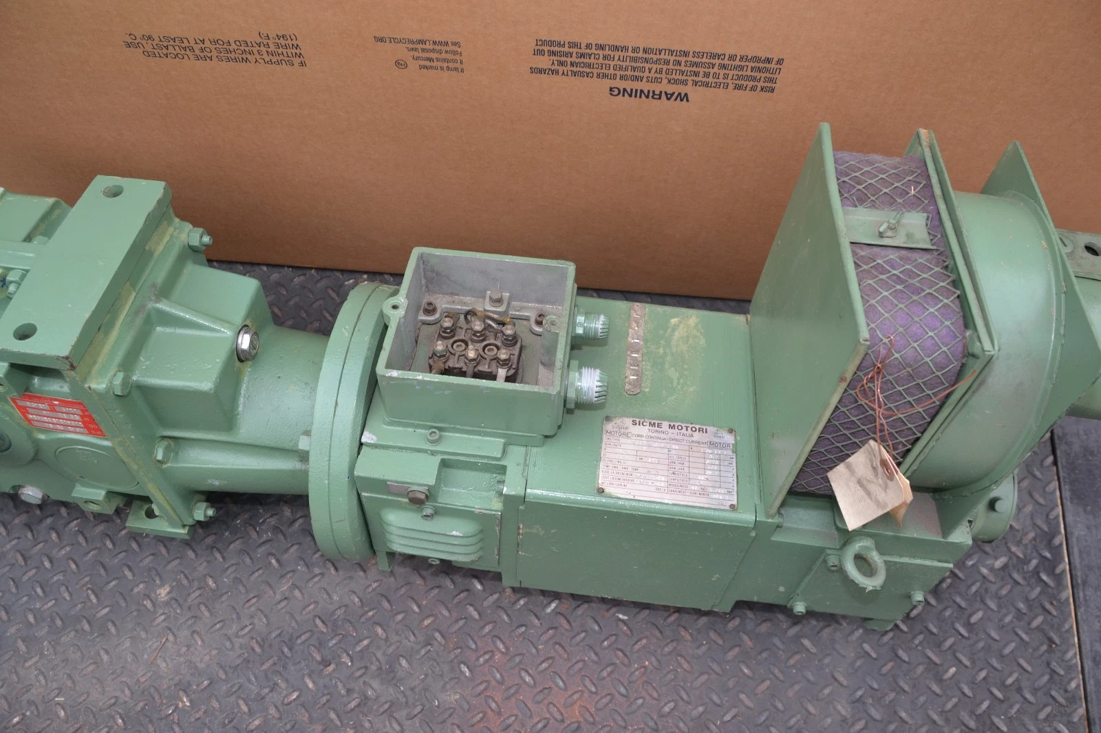Used Sicme Motori NP90NM2PVA/B5 Bonfiglioli gear box 12.5 hp I 20.53 trpo MRAO 50/SN