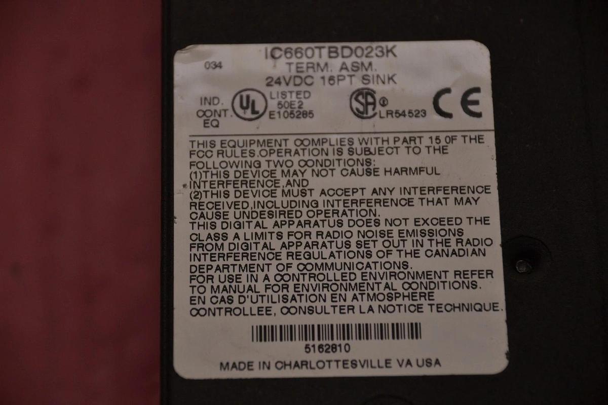 Used General Electric GE Fanuc Electric Module 24/48v 16PT IC660EBD021L IC660TBD023K