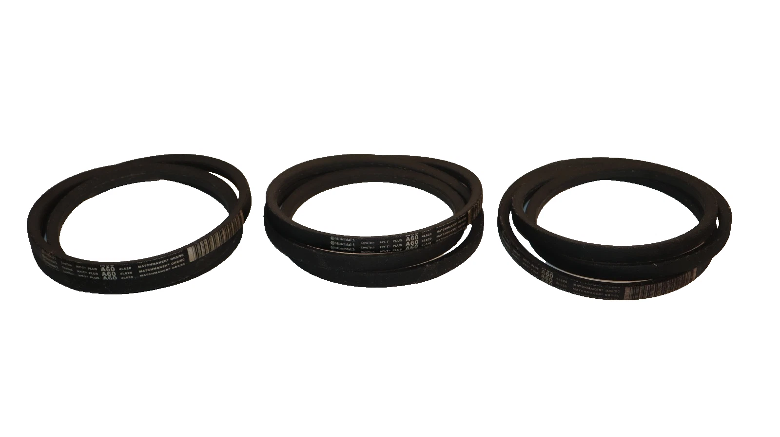 Continental V-Belt Belt A60 HY-T Plus 4L6620 Matchmaker A-60 (Lot of 3 - New)