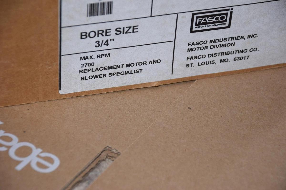 Fasco Galvanized Blower Wheel 2-6086 87106086 7-31/64" Dia 4" W 3/4" Bore NEW