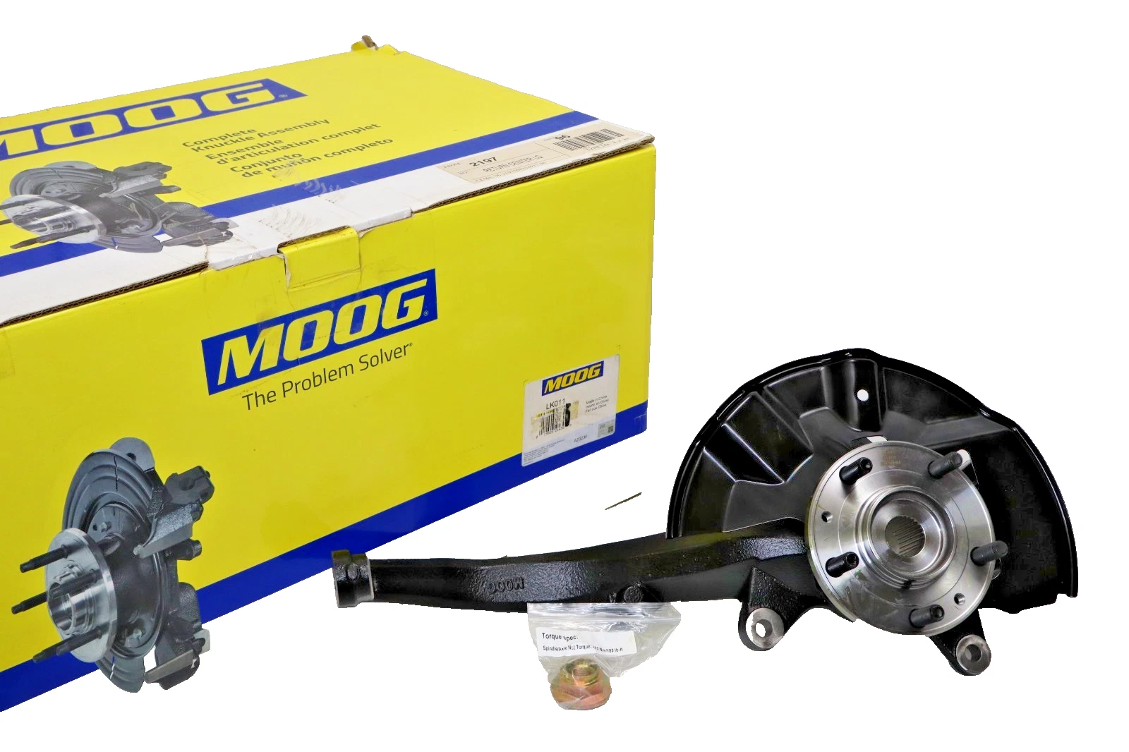 Moog Suspension Knuckle Assembly LK011 Front Left Wheel Bearing and Hub 522084