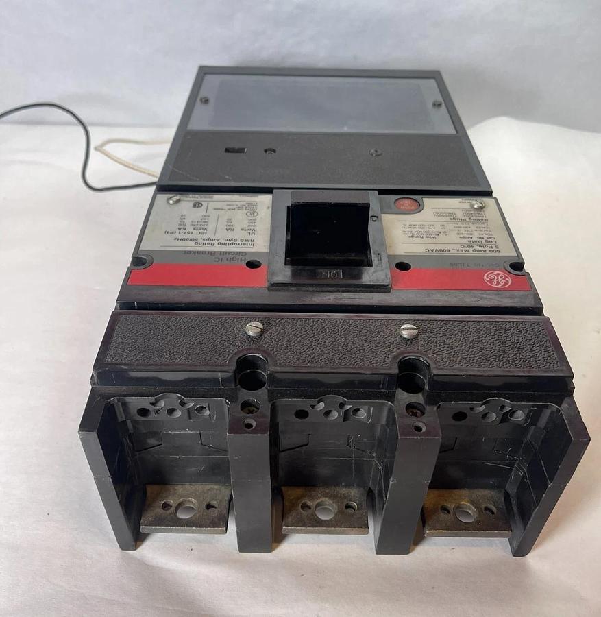 Used General Electric GE TJL6S 600A 600 Amp Hight IC Breaker 3p  NO RMS9 Progr, AS-IS
