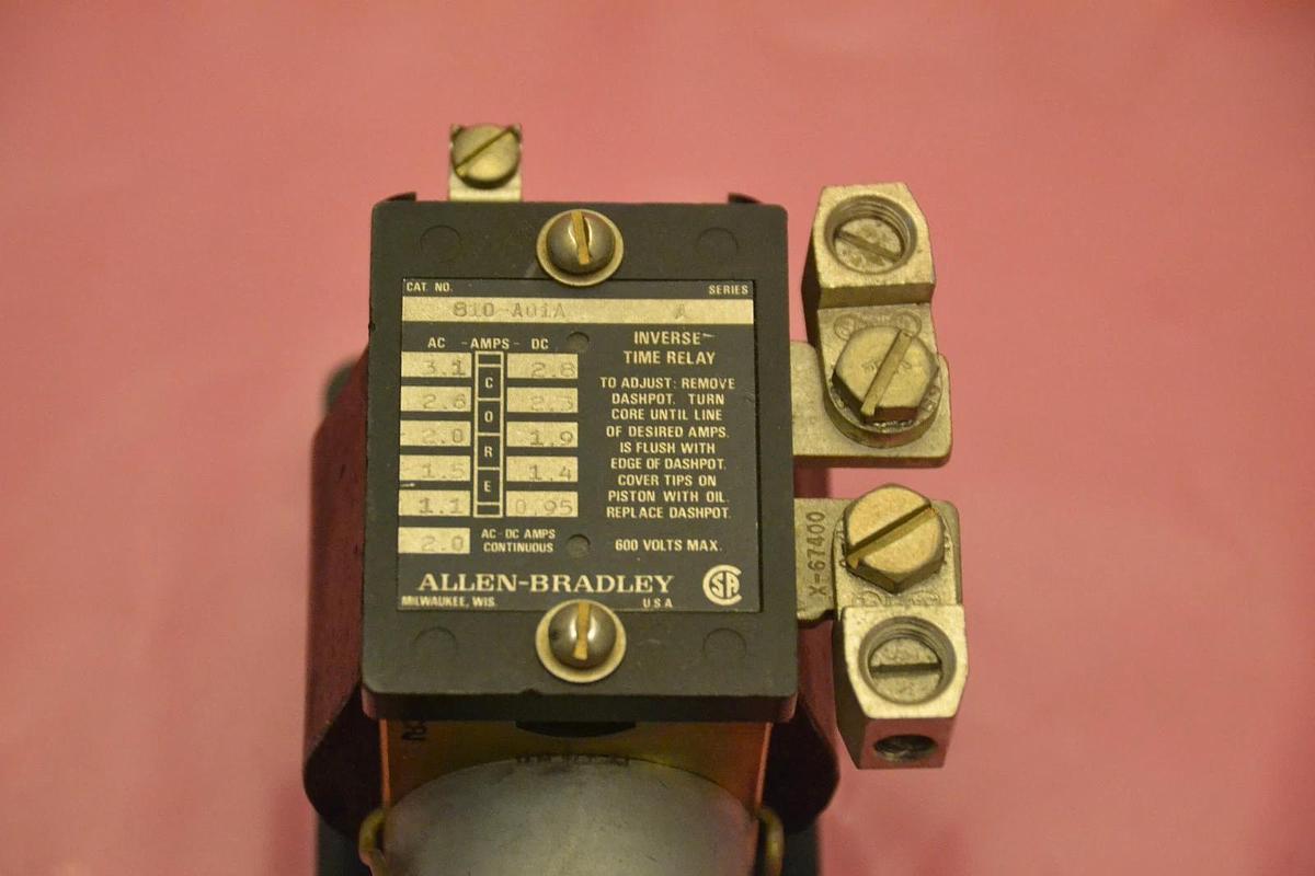 ALLEN BRADLEY 810-A01A SER A  INVERSE TIME RELAY  810 A01A  810A01 A (New)