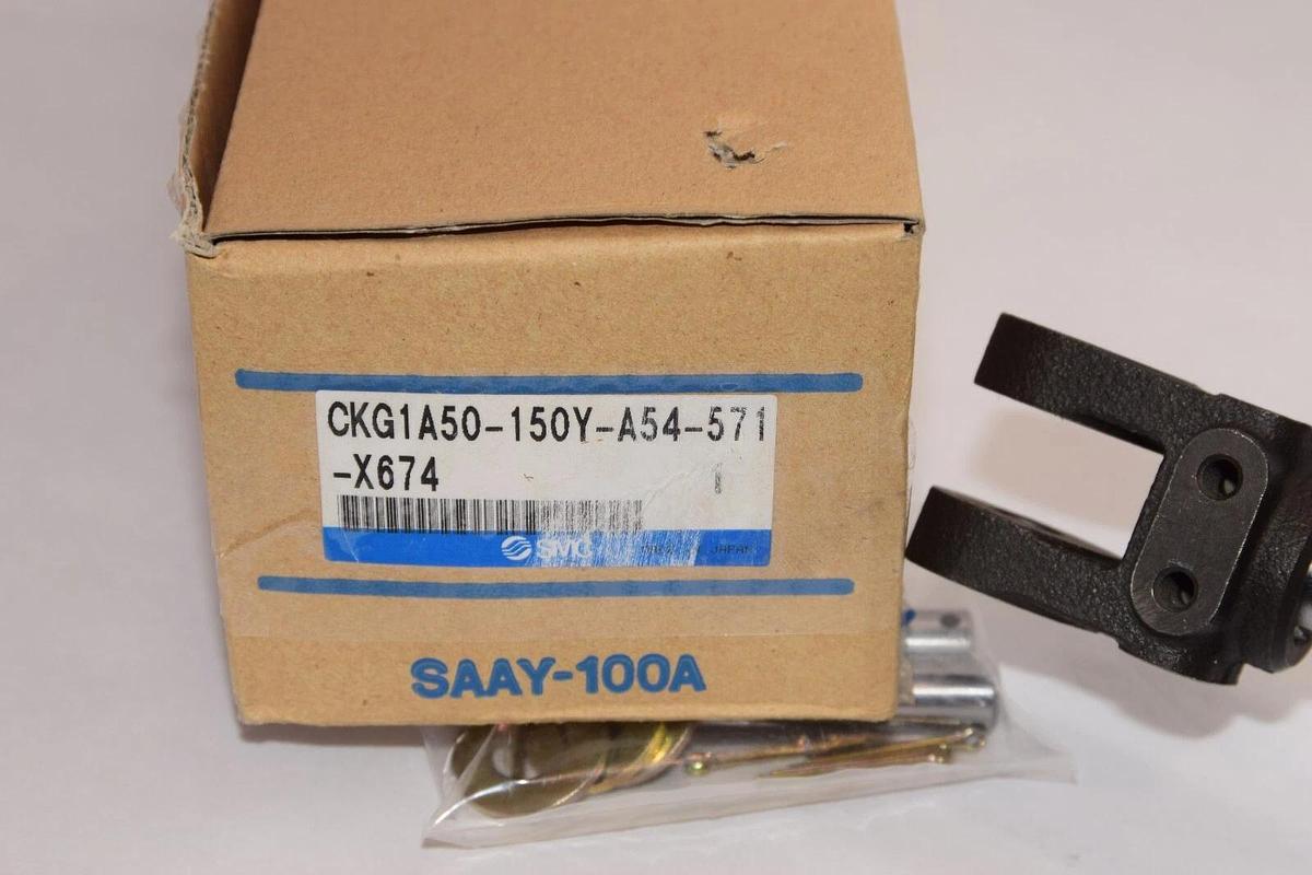 (NEW) SMC CKG1A50-150Y-A54-571-X674 1.0MPa Pneumatic Cylinder Clamp