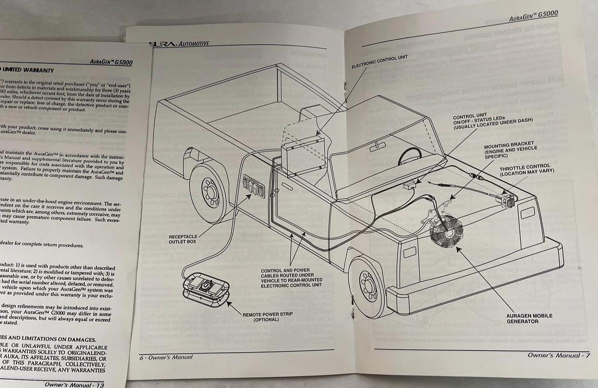 Used AuraGen G8500 Mobile Generator, Induction Power Source M080-132