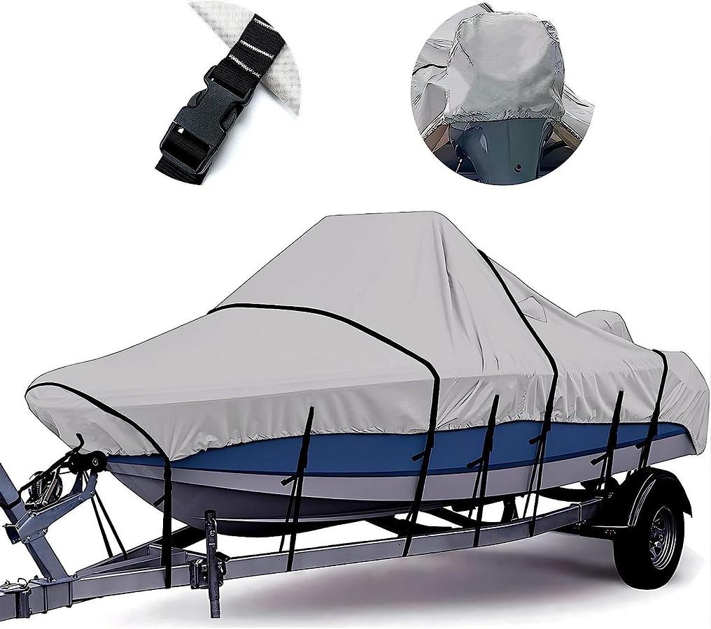 Tuszom Waterproof Center Console Boat Cover Heavy Duty 900D, 17'-18.5" x98" wide