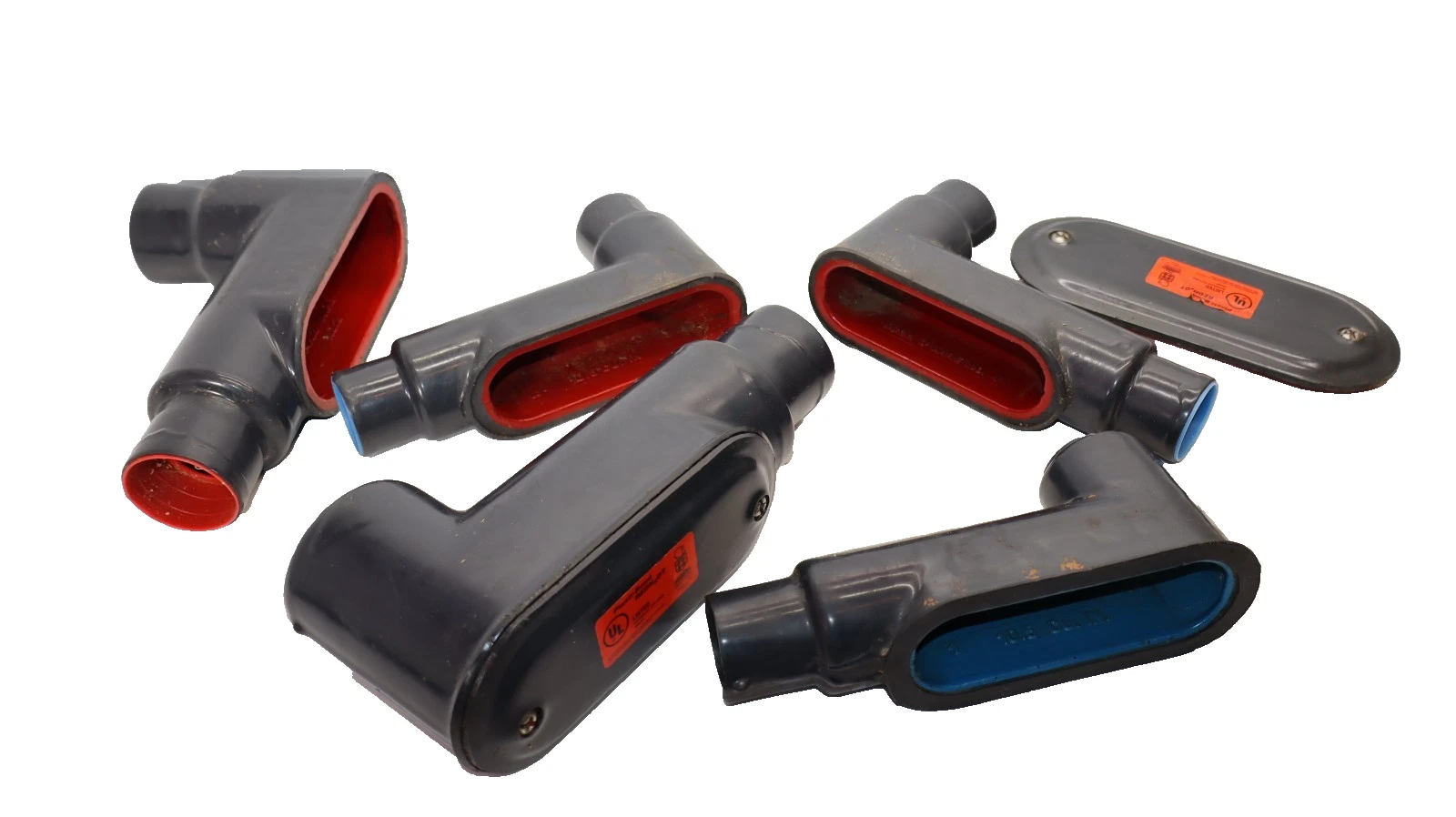 Used Plasti-Bond RedH20T 90° Conduit Body (Lot of 5)