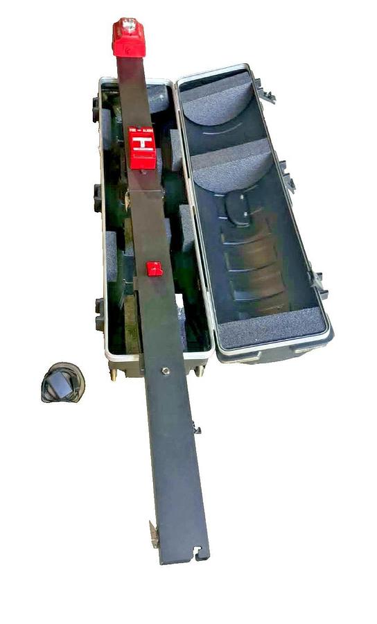 Used Bullex R.A.C.E. Station RACE001 Fire Training pull station, alarm phone w/ Case