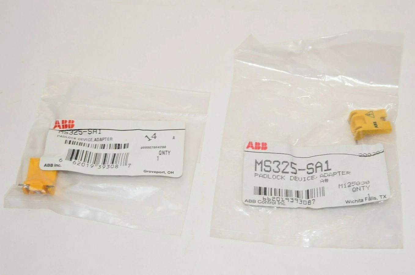 (NEW - Lot of 2) ABB MS325-SA1 Padlock Device Adapter