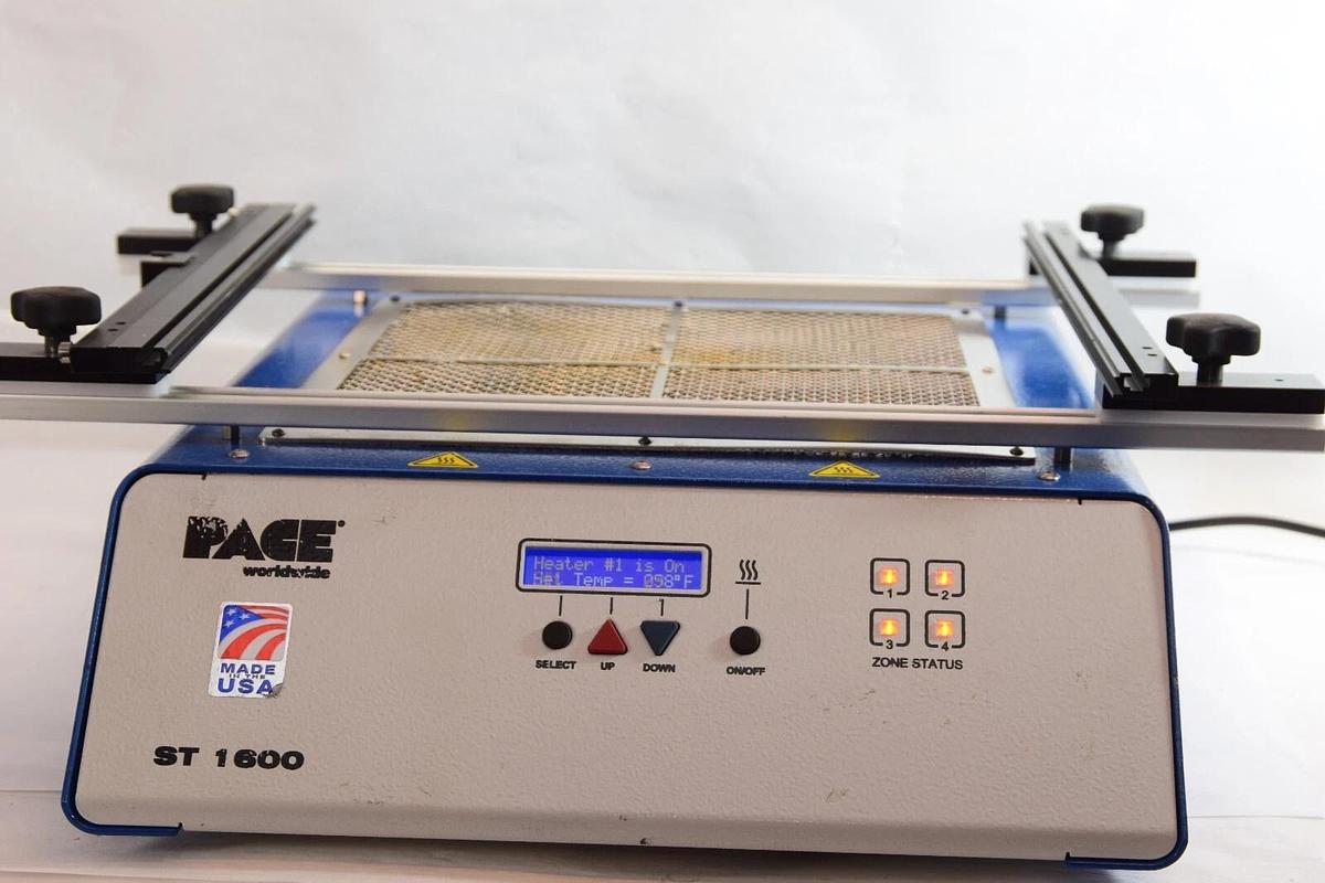 Used PACE ST1600 7008-0302 Programmable Pre-Heater With Built In PCB Holder