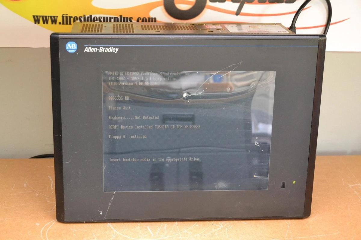 Used Allen Bradley 6180 6180-ADKDFGDZCCZ Ser B Operator Interface