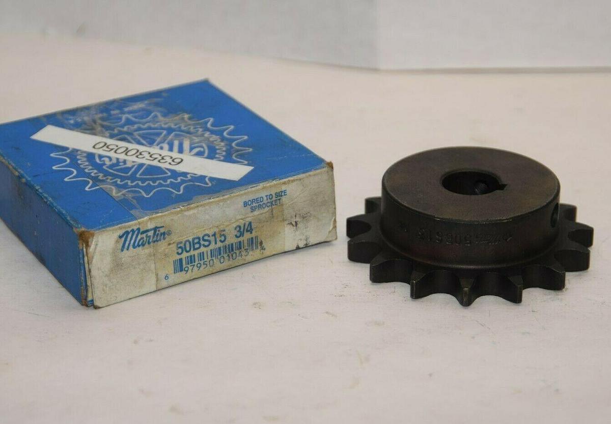 (NEW) MARTIN 50BS15 3/4 15 Teeth 3/4" Bore Sprocket