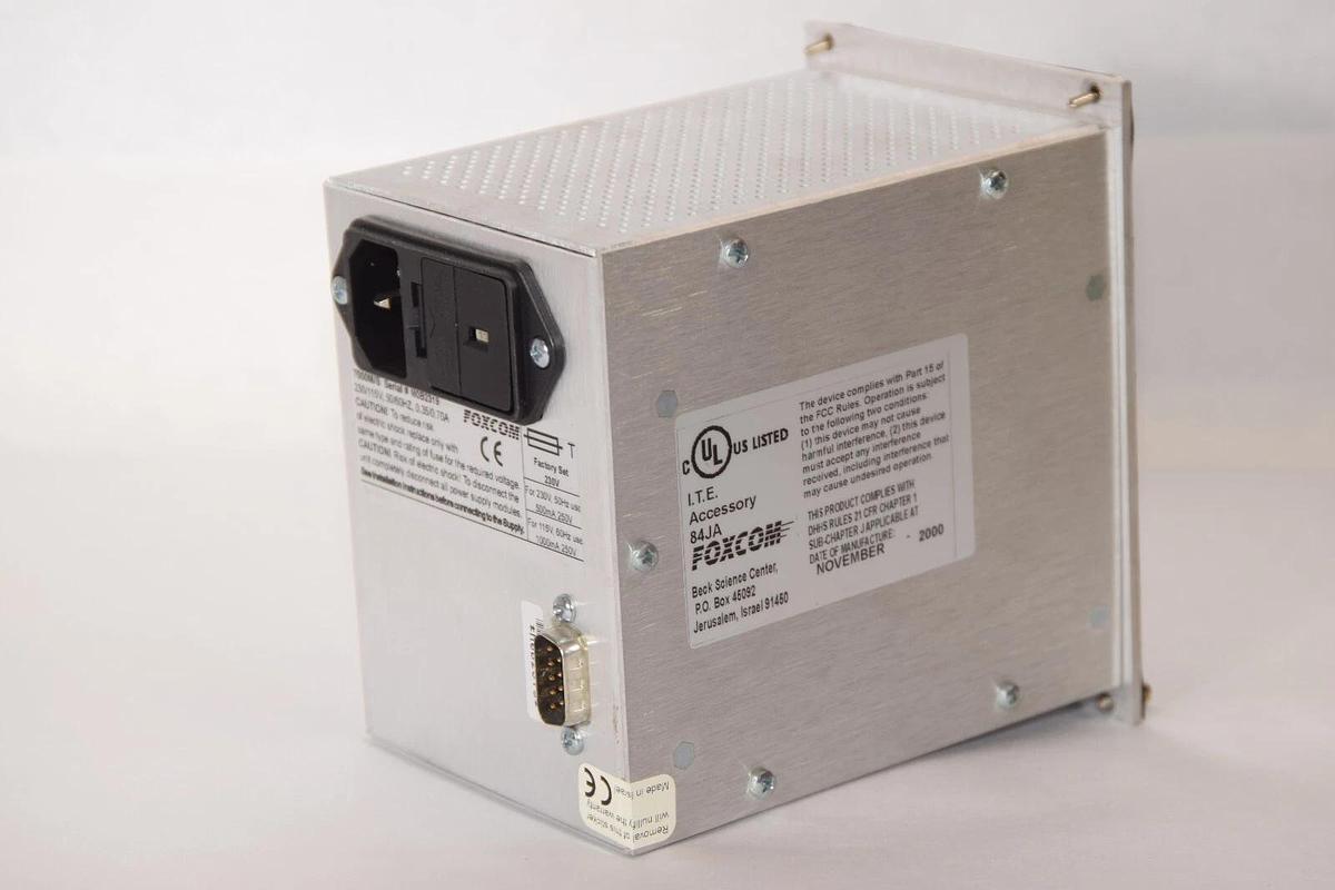 Used FOXCOM / ITE 7000M/S 84JA 230/115V 50/60Hz Fiberoptic Transmission Power Supply