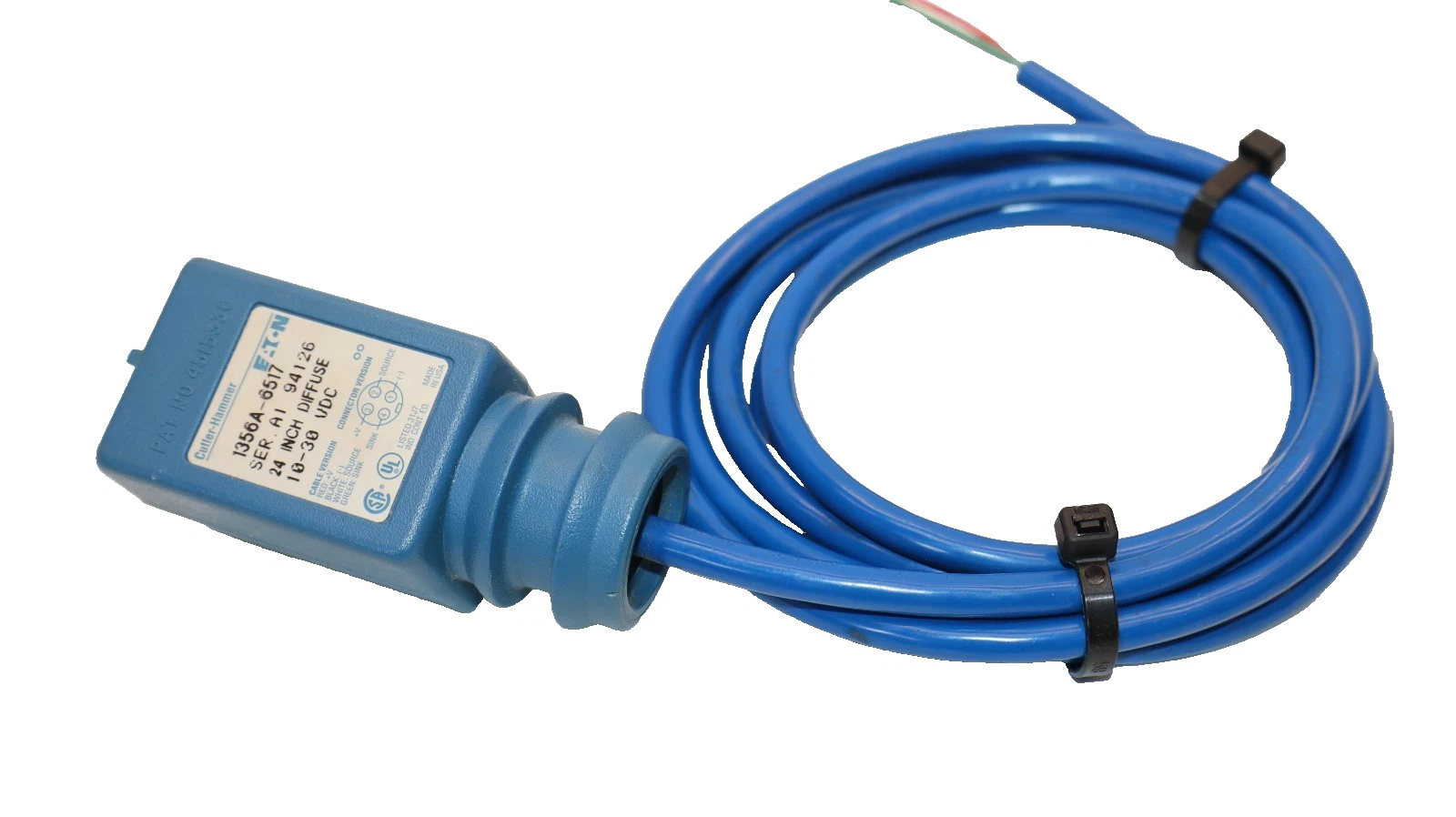 Cutler Hammer Diffuse Reflective Photoelectric Sensor 1356A-6517 12" Diffuse New