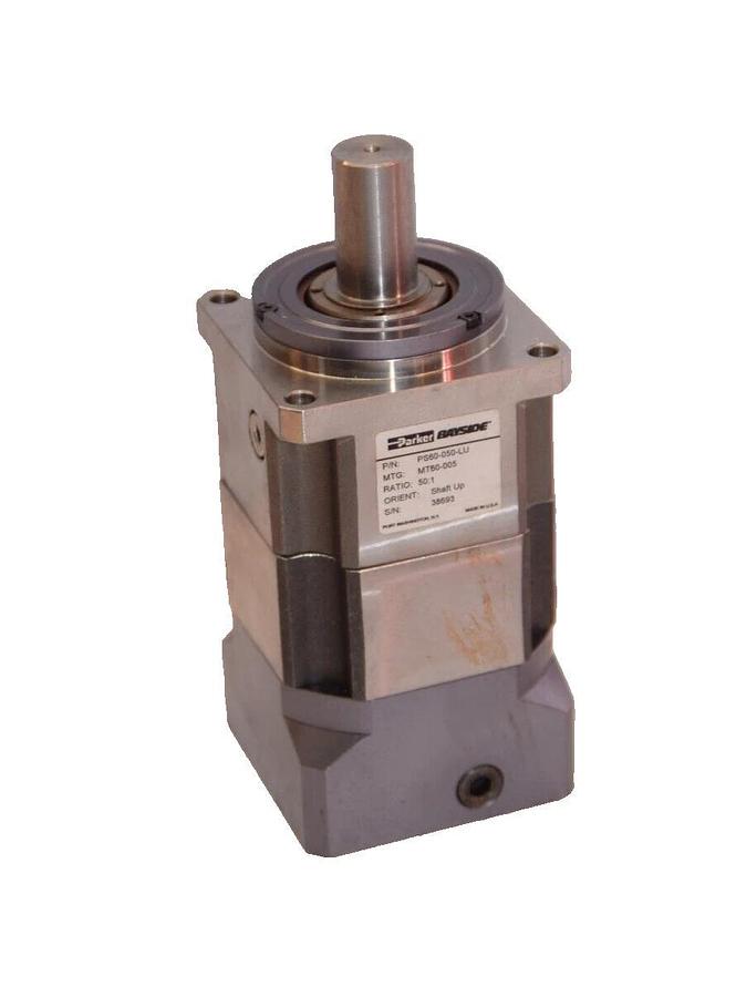 PARKER Bayside PS60-050-LU PS60050LU 50:1 Ratio 5/8" Shaft Up Gear Head (NEW)