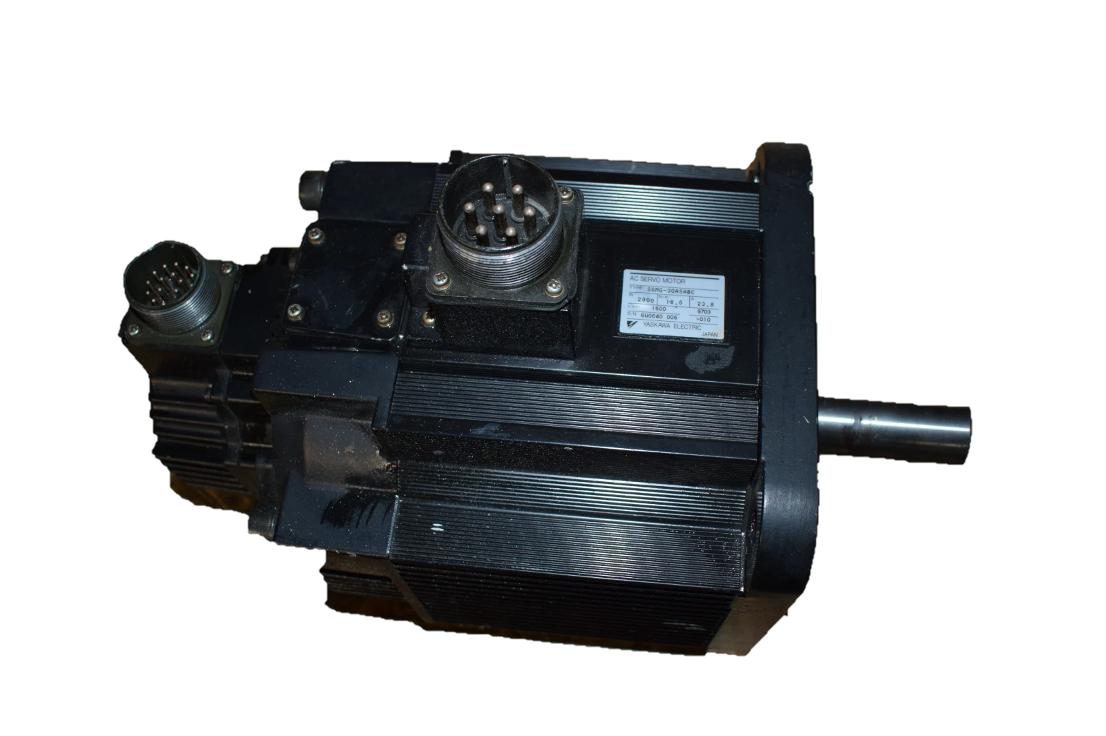 Used Yaskawa SGMG-30ASABC AC Servo Motor. Rpm:1500, Nm-18.6 2900W
