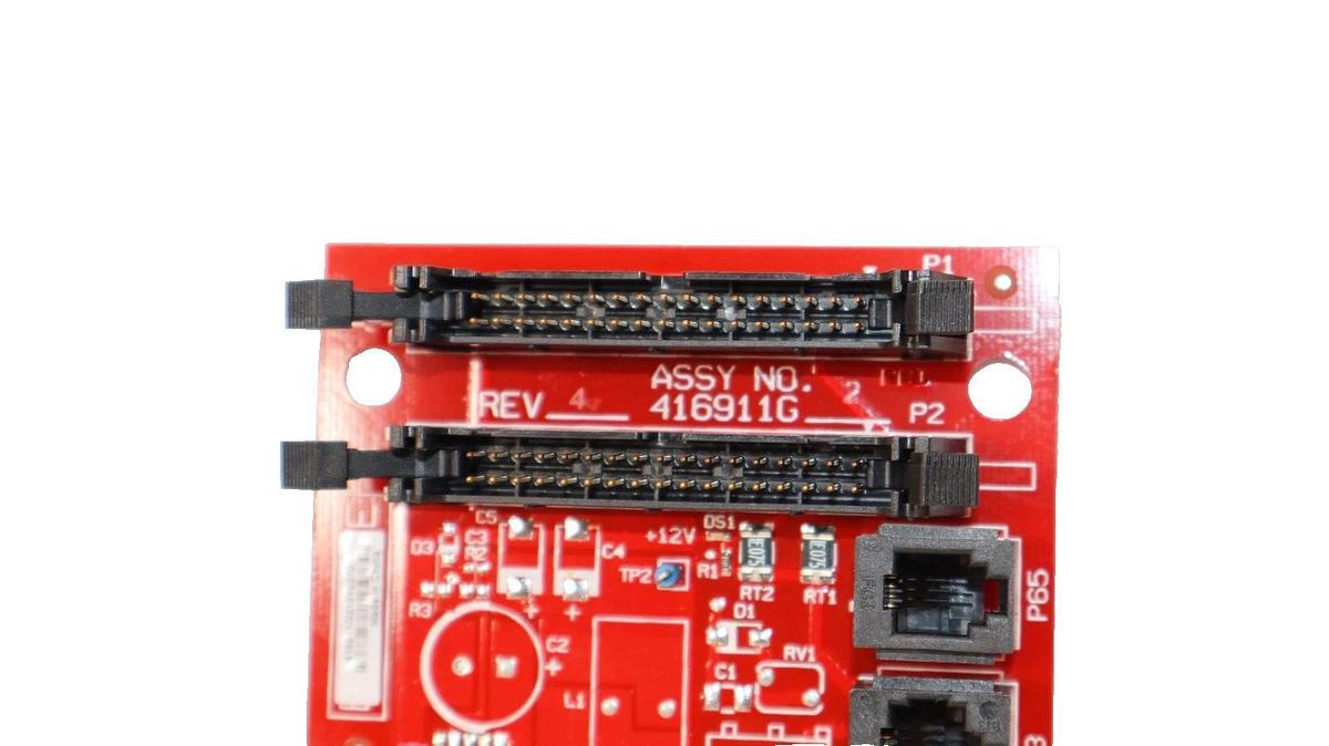 Used EMERSON 416911G2 P2 , 416911G2P2 Rev 4 Intellislot Circuit Board