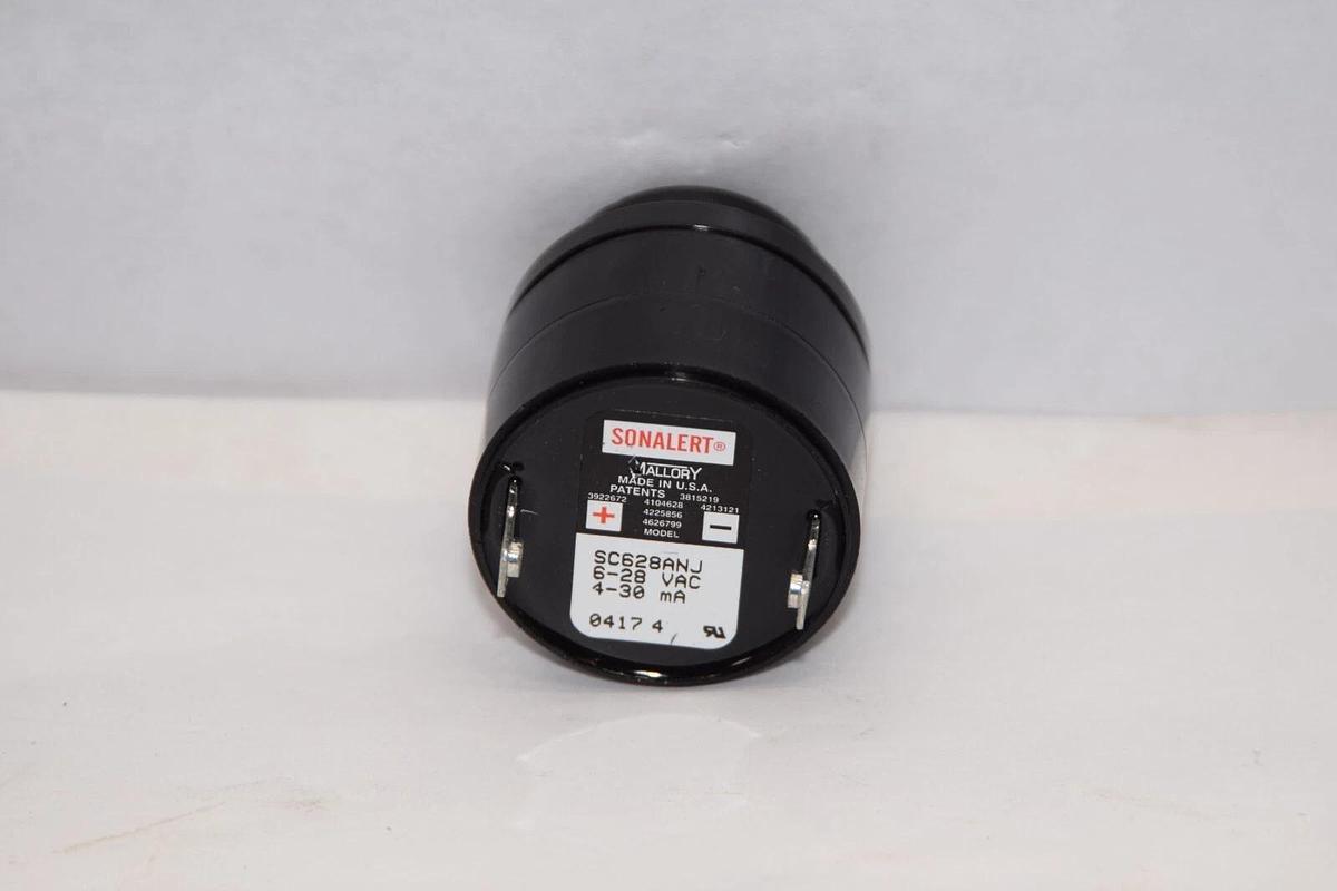Used SONALERT SC628ANJ 6-28Vac 4-30mA Signaling Device Alarm