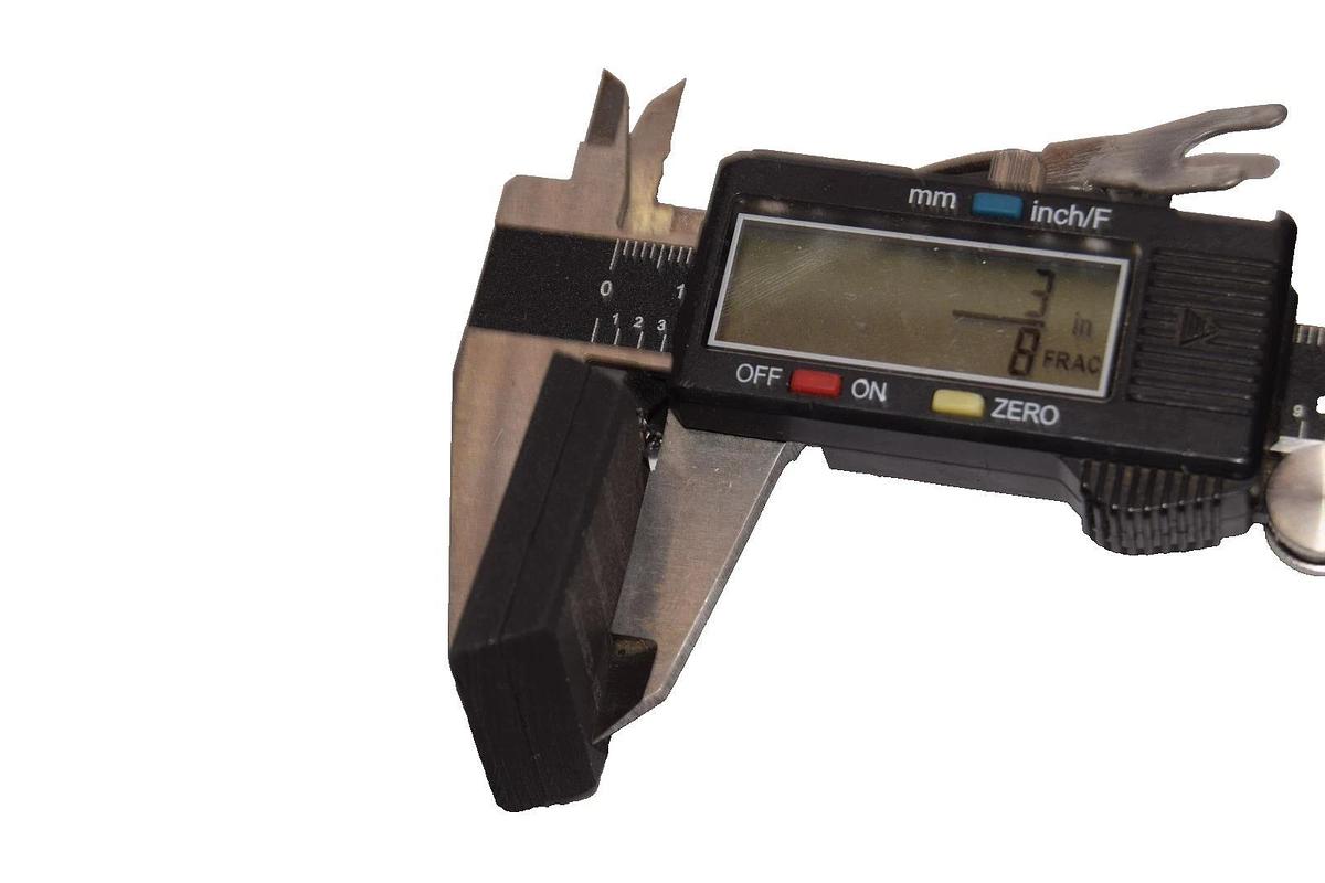 Reliance RE44-AT , 1-1/2" x 1-1/4" x 3/8" Carbon Motor Brush  (New - Lot of 2)