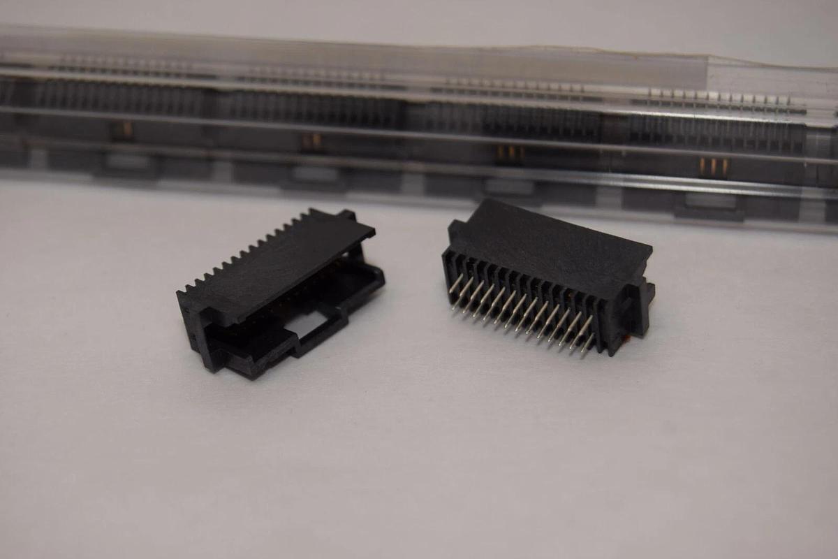 (Lot 8) TYCO 1253-0999 Header 2x13 26 Pin Vertical Shrouded Connector 1.27mm NEW